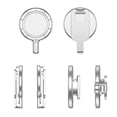 thumbnail image 4 of Magnetic Belt Clip Phone Strong Magnetic Waist Clip Compatible For Phone For Mobile Magnetic Cases, Universal, 4 of 8