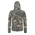 thumbnail image 5 of OGLCCG Men's Hooded Sun Shirts with Mask UPF 50+ Sun Protection Fishing Hiking Shirts Camouflage Printed Long Sleeve Rash Guards Cooling Hoodies, 5 of 7