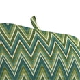 thumbnail image 3 of Jordan Manufacturing Sunbrella 74" x 22" Fischer Lagoon Green Chevron Rectangular Outdoor Chaise Lounge Cushion with Ties and Hanger Loop, 3 of 10