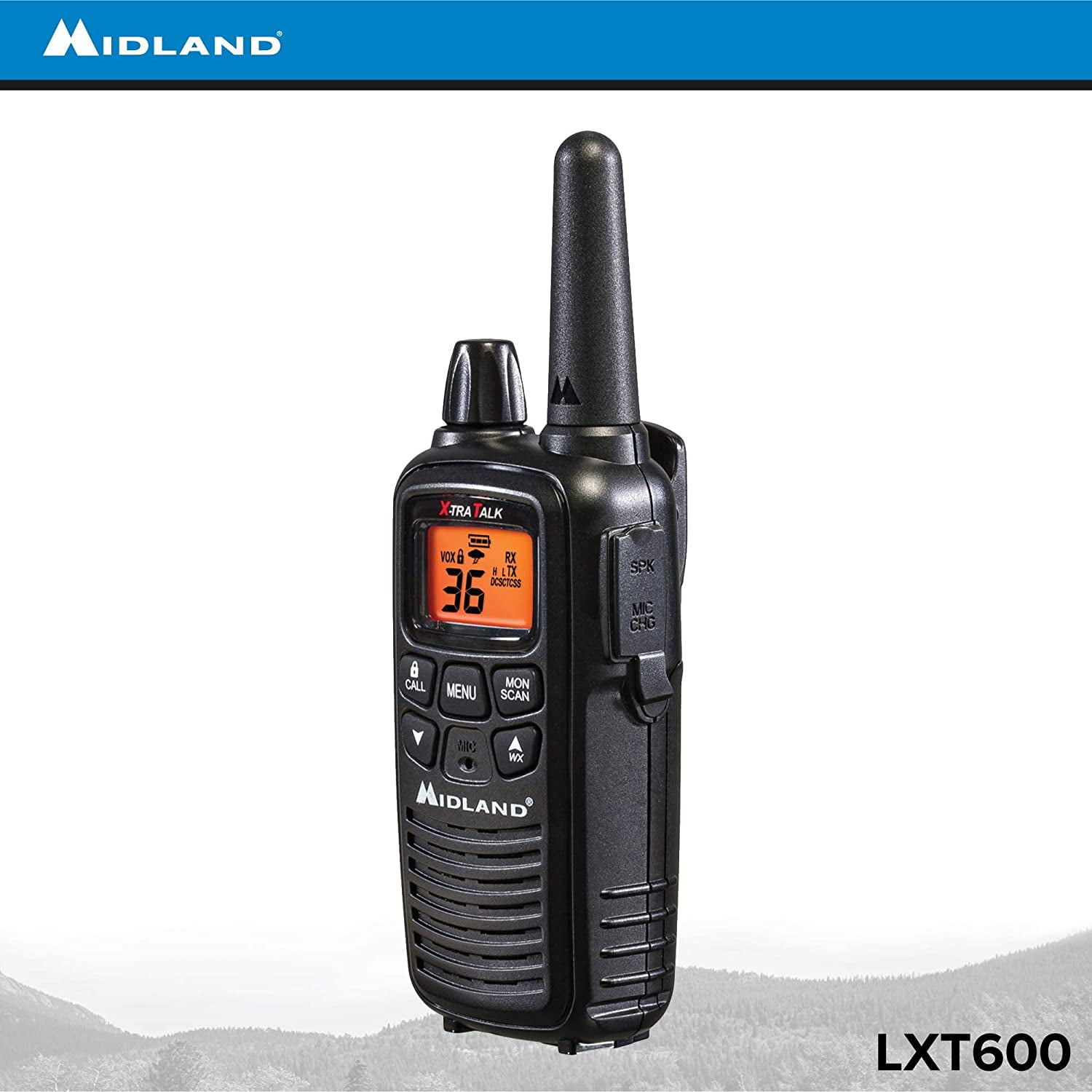 Round down gloss Month Midland - LXT600VP3, 36 Channel FRS Two-Way Radio - Up to 30 Mile Range Walkie  Talkie, 121 Privacy Codes, NOAA Weather Scan + Alert (Pair Pack) (Black),  2-WAY RADIOS -.., By Visit the Midland Store - Walmart.com