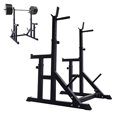 thumbnail image 3 of Printasaurus Multi-Fonction Barbell Rack Stand/Barbell Rack Paire de Support Réglable - Charge Maximale 550Lbs - Acier Robuste Squat Barbell Banc Libre Presse/domicile Gym Portable Haltère Racks Stands (D-Noir), 3 of 5