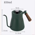 thumbnail image 2 of Wooden Handle Hand Brewing Kettle Coffee Hand Brewing Kettle white, 2 of 5