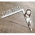 thumbnail image 3 of SDJMa Jesus I Saw That Sticker Funny Jesus Vinyl Stickers for Car Vehicle Truck Door Window Laptop Skateboard Water Bottle Guitar, 8.5*6.7 Inch, 3 of 6