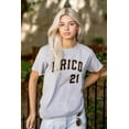 thumbnail image 3 of Puerto Rico Baseball Game Player 21 Plus Size Crewneck Graphic Tee Shirt Brisco Brands 5X, 3 of 5