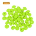 thumbnail image 3 of Uxcell 50Pack 12mm Silicone Lentil Beads, Rubber Abacus Focal Bead Loose Bulk Beads for DIY (Fluorescent Green), 3 of 7