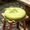 thumbnail image 2 of Thick Round Chair Pad with Ties - Polyester Fabric - 12 Inch, 2 of 5