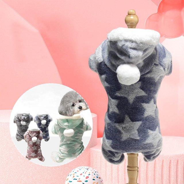 Hoodie Pijama Suave para Perros Pequeños, Pullover Cálido para Cachorros, Material Felpa, Estilo Hoodie, Para Cuidado de Mascotas, Jumpsuit Wintérico, Ropa de Cachorro Blahzhy
