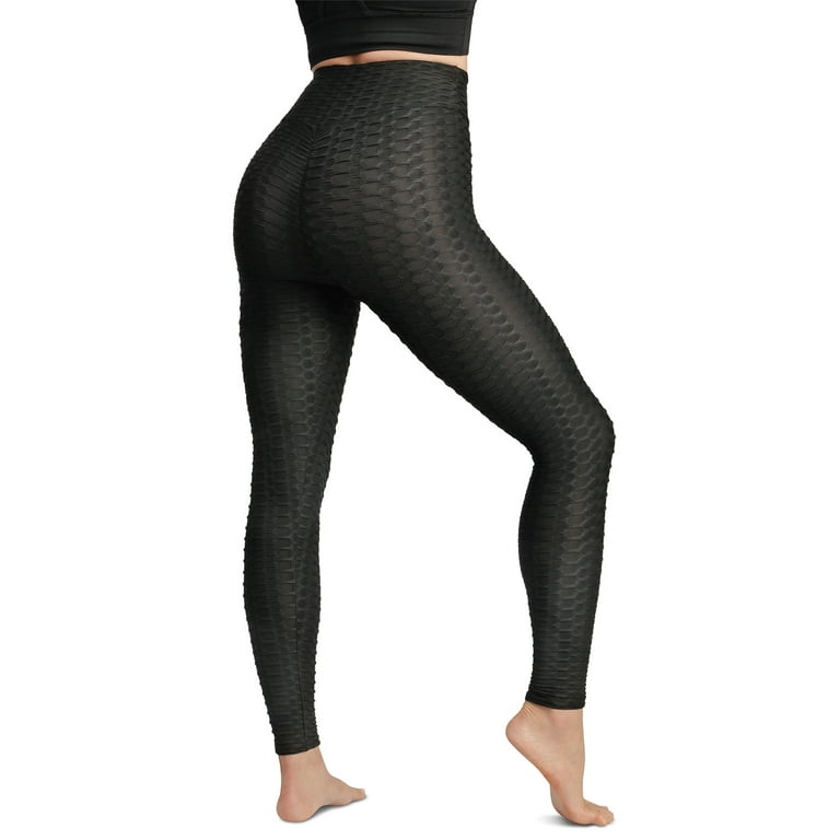 Canoan Brazilian Legging - Anti Cellulite Textured Heart Booty Effect Black  at  Women's Clothing store