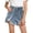 Blue, variant on Girls Ripped Jean Shorts Teen Summer Cute Distressed Frayed Raw Hem Tween Denim Youth Kids Casual Beige 3 Years