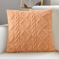 thumbnail image 4 of Dvruxg Plush Geometric Patterned Cushion Brown Polyester 45x45cm Enhances Back Support and Living Room Style Extended Length for Ultimate Relaxation, 4 of 5