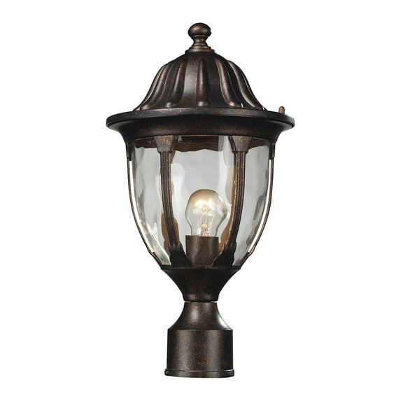 Elk Home 9-Inch Wide Glendale Post Light, Traditional, Regal Bronze