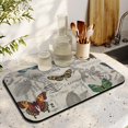 thumbnail image 3 of 2pcs Coffee Maker Mat - Elegant Butterfly Garden Aesthetic, 4-Layer Absorbent & Non-Slip Drying Mat, 3 of 5