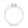 thumbnail image 2 of Rosec Jewels Vintage Style Lab Grown Diamond Asscher Cut Engagement with Halo - 0.7 Ct - EF-VS Quality - with Jewelry Box, 925 Sterling Silver, US 4.00, 2 of 8