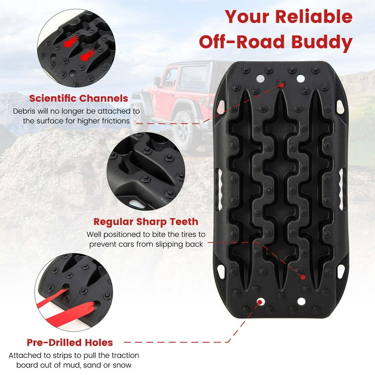 Tire Traction Mats for off Road Mud Sand Snow 4WD Tire Ladder Lift