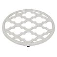thumbnail image 2 of Lattice Collection Cast Iron Trivet, White, 2 of 7