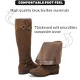 thumbnail image 2 of Botas hasta la rodilla Ruiee para mujer, elegantes, punta redonda, color marrón, talla 9, 2 of 6