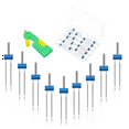 thumbnail image 2 of 18Pcs Twin Needles for Sewing Machine, Double Twin Needles with Plastic Box, for Household Sewing Machine Accessories, 2 of 6
