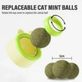 thumbnail image 3 of Natural Catnip Cat Wall Stick-on Ball Toy Scratchers Treats Healthy Natural Removes Balls to Promote Digestion Cat Grass Snack, 3 of 6