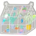 thumbnail image 1 of Fiudx Adhesivo Multicolor para Ventana, Diseño Autoadhesivo de Pvc, Material de Vinilo Translúcido, Crea Arcoíris Brillantes, Disuade Colisiones de Aves, Fácil de Aplicar, Decoración Del Hogar, Juego, 1 of 1