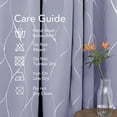 thumbnail image 6 of Deconovo Silver Wave Foil Printed Blackout Curtains Room Darkening Grommet Curtain Thermal Insulated WindoWDrapes 42Wx 72L inch Set of 2 Panels Light Purple, 6 of 6