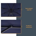 thumbnail image 5 of ACEGOSES 10ft Outdoor Offset Patio Hanging Umbrella with Steel Ribs for Deck, Balcony and Garden,Navy Blue, 5 of 8