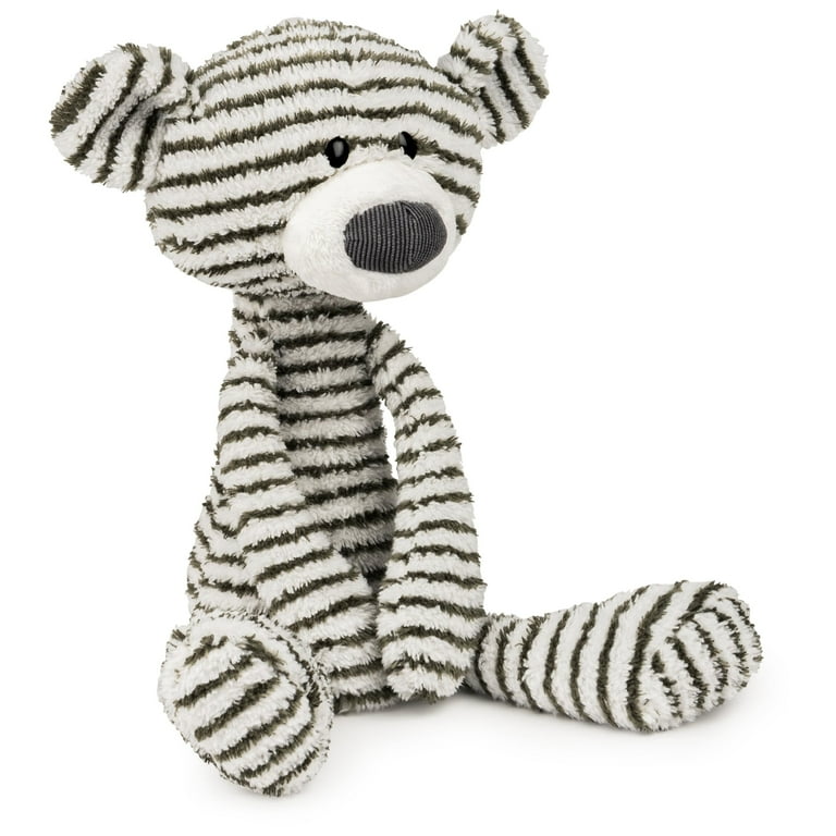 GUND Stripe Toothpick Teddy Bear Black and White Striped Plush