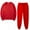 Red, variant on Brilliant 2 Piece Outfit for Women Sexy Summer Outfits for Women Women's Solid Round Neck Pullover Casual Sports Pants Sports Set Black XXXL