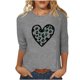 thumbnail image 3 of TaTaai Women Loose Black Top St. Patrick's Print Crew Neck 3/4 Sleeve Fashion Tee Ladies Spring Daily Wear Soft Comfortable Non-See-Through No Fading Stylish Top Gift, 3 of 7