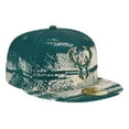 thumbnail image 3 of Men's New Era Hunter Green Milwaukee Bucks Tip-Off 59FIFTY Fitted Hat, 3 of 6