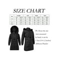 thumbnail image 3 of KingShop Women's Hooded Long Down Jacket Thickened Winter Down Zipper Puffer Jacket Hoodie Waterproof Raincoat Active Outdoor Trench Coat, 3 of 7