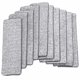 thumbnail image 2 of 10 piezas de almohadillas de microfibra para fregona, paño plano para limpieza de suelos de cocina, fregonas de repuesto para el baño y el hogar, color gris, 2 of 5