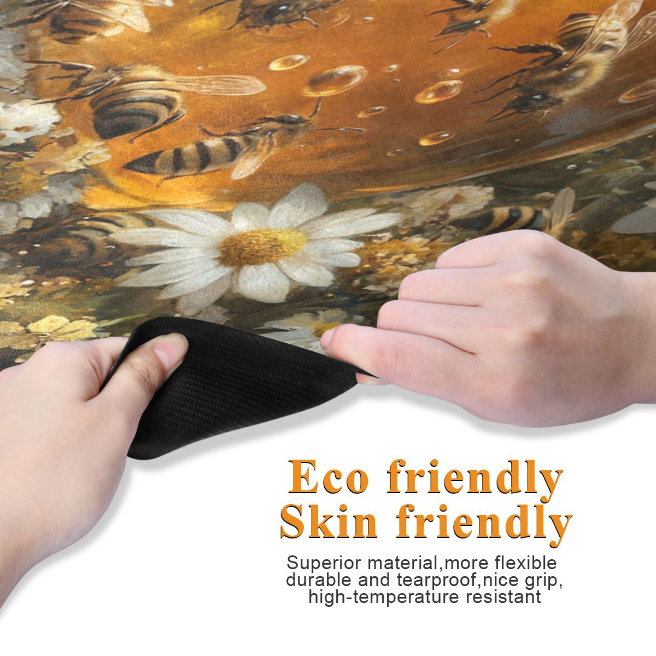 BZSMCE Yoga Mat Women Bee Take Honey Painting Fitness Mat