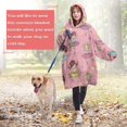 thumbnail image 4 of Ballet Princess Pattern Wearable Oversized Blanket,Wearable Blanket Hoodie for Adults,Cozy Hooded Blankets with Super Pockets,Super Warm Fuzzy Pullover for Women & Men, 4 of 6