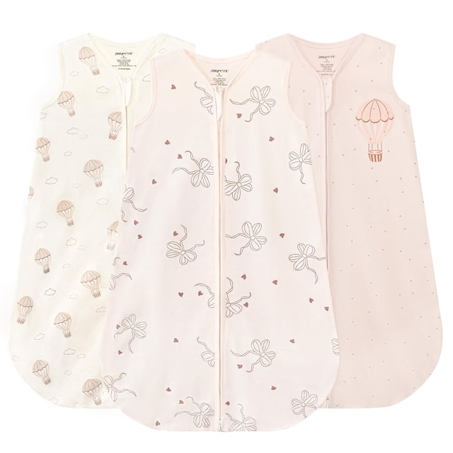 Saco de dormir para bebés JELLYMONI de 18 a 24 meses, 100% algodón, paquete de 3