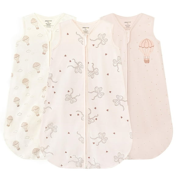 Saco de Dormir para Bebé JELLYMONI 0-6 Meses 100% Algodón Paquete de 3