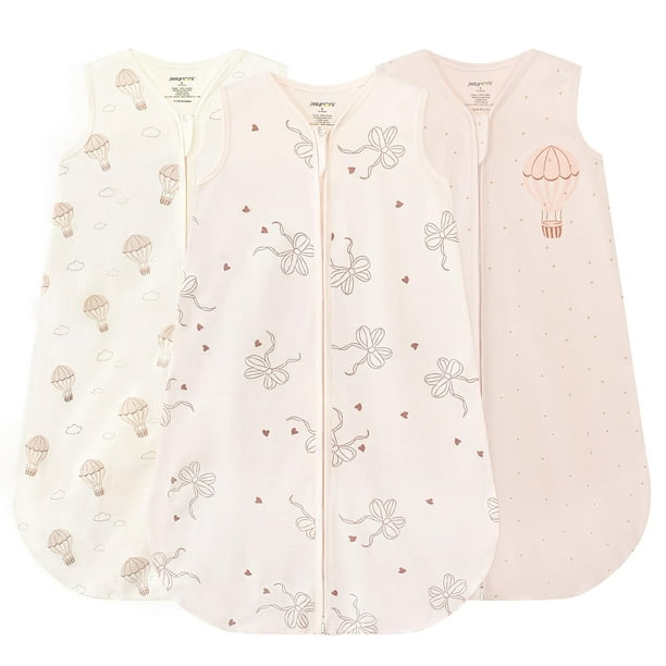 Saco de dormir para bebés JELLYMONI de 18 a 24 meses, 100% algodón, paquete de 3