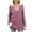 Purple, variant on JIUKE Long Sleeve Tops for Women Ribbed Knit V Neck Collared Loose Fitted Casual Lightweight Fall Tees Red XL