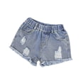 thumbnail image 5 of Ruyang Girls Jean Shorts Kids Athletic Denim Shorts Summer Casual Uniform Shorts for Teen Girl Stretch Mid Rise Waist Denim, 5 of 5