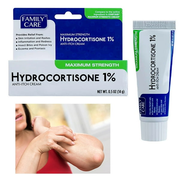 1 Hydrocortisone Cream Ointment AntiItch Skin Rash Itchiness Maximum