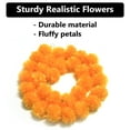 thumbnail image 5 of Gamexcel Artificial Marigold Flower Garlands, Orange Wedding and Christmas Decorations, 30 x 5 ft, 5 of 6