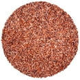 thumbnail image 2 of SAFAVIEH Rio Kynaston Solid Polyester Shag Area Rug, Rust/Ivory, 6' x 6' Round, 2 of 8