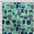 thumbnail image 4 of oneOone Georgette Viscose Light Mint Green Fabric Geometric Sewing Material Print Fabric By The Yard 42 Inch Wide, 4 of 4