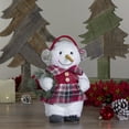 thumbnail image 2 of Northlight Plush Girl Snowman with Ear Muffs Christmas Figure - 9.5", 2 of 2