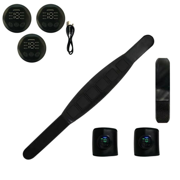 Beauty Under $15 Abdominal Muscle Training Equipment Exercise Belt Smart Abdominal Patch Fitness Device Muscle Patch Abdomen Patch Muscle Training Device Abdomen Black Free Size