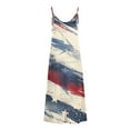 thumbnail image 5 of Cmfcve 4th of July Patriotic Dresses Sleeveless Deep-V Neck Summer Maxi Dress Lightweight Printed Beach Vacation Sundress, 5 of 5