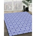thumbnail image 3 of Ahgly Company Machine Washable Indoor Square Transitional Pastel Blue Area Rugs, 8' Square, 3 of 7