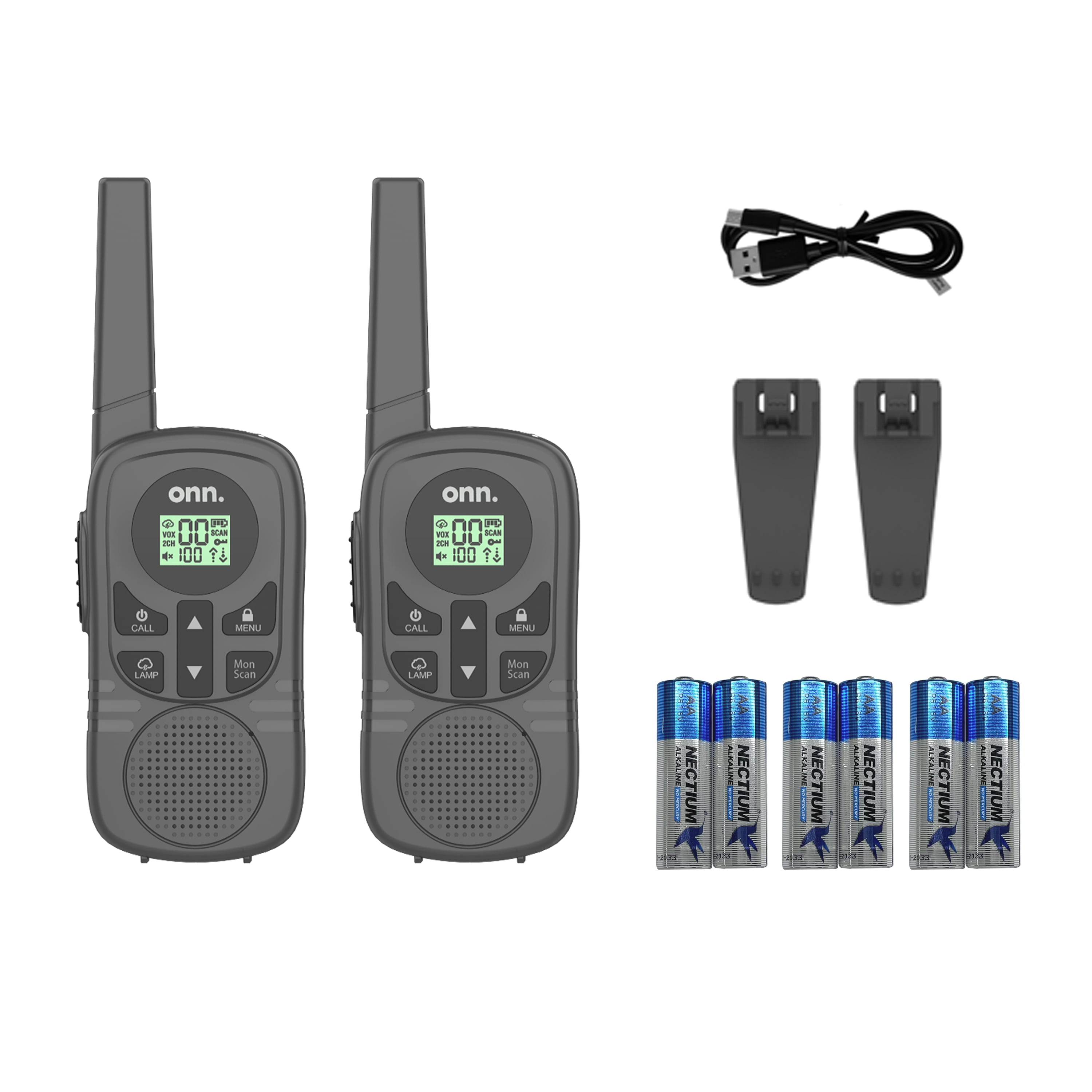waki❶ NXGKET Rechargeable Walkie Talkies 4 Pack, 22 Channel Long