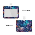 thumbnail image 2 of Zufioo Underwater Turtle Dolphin Octopus Print Work Badge Protective Case, Waterproof Lanyard, Badge Transparent Clip, Suitable for Induction Card Badge Swipe Credit Card, 2 of 7