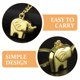 thumbnail image 3 of OUNONA Accesorio De Llavero Elefante Dorado Con Único Para Uso En O Diaria, 3 of 8