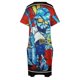 thumbnail image 4 of Vestido holgado de estilo b-boy para mujer ropa de graduación con estampado de grafiti de la vieja escuela de 80 pulgadas novedad de, 4 of 6